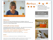 Tablet Screenshot of physiotherapie-bertram.de